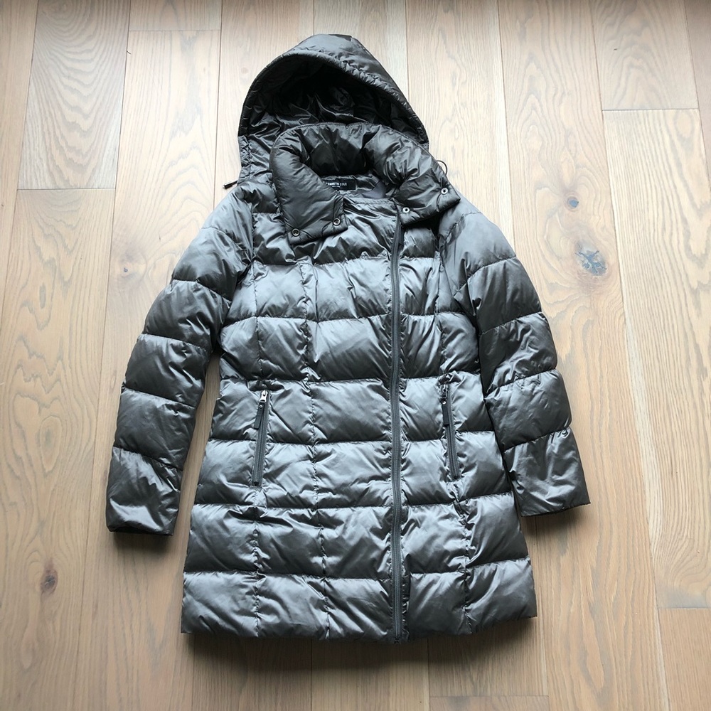 Kenneth Cole Pewter Puffer Jacket